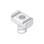 M6 Short Spring Channel Nut BZP